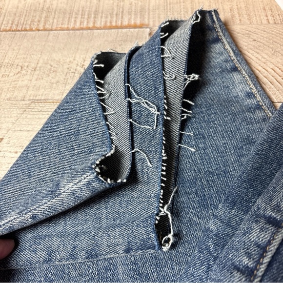 Old Navy Jeans Button-Fly High-Waisted O.G. Straight Cut-Off Size 26 - Picture 11 of 16